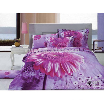 2015 100% Algodão 3D Floral Design Bulk Bed Sheets China Wholesale